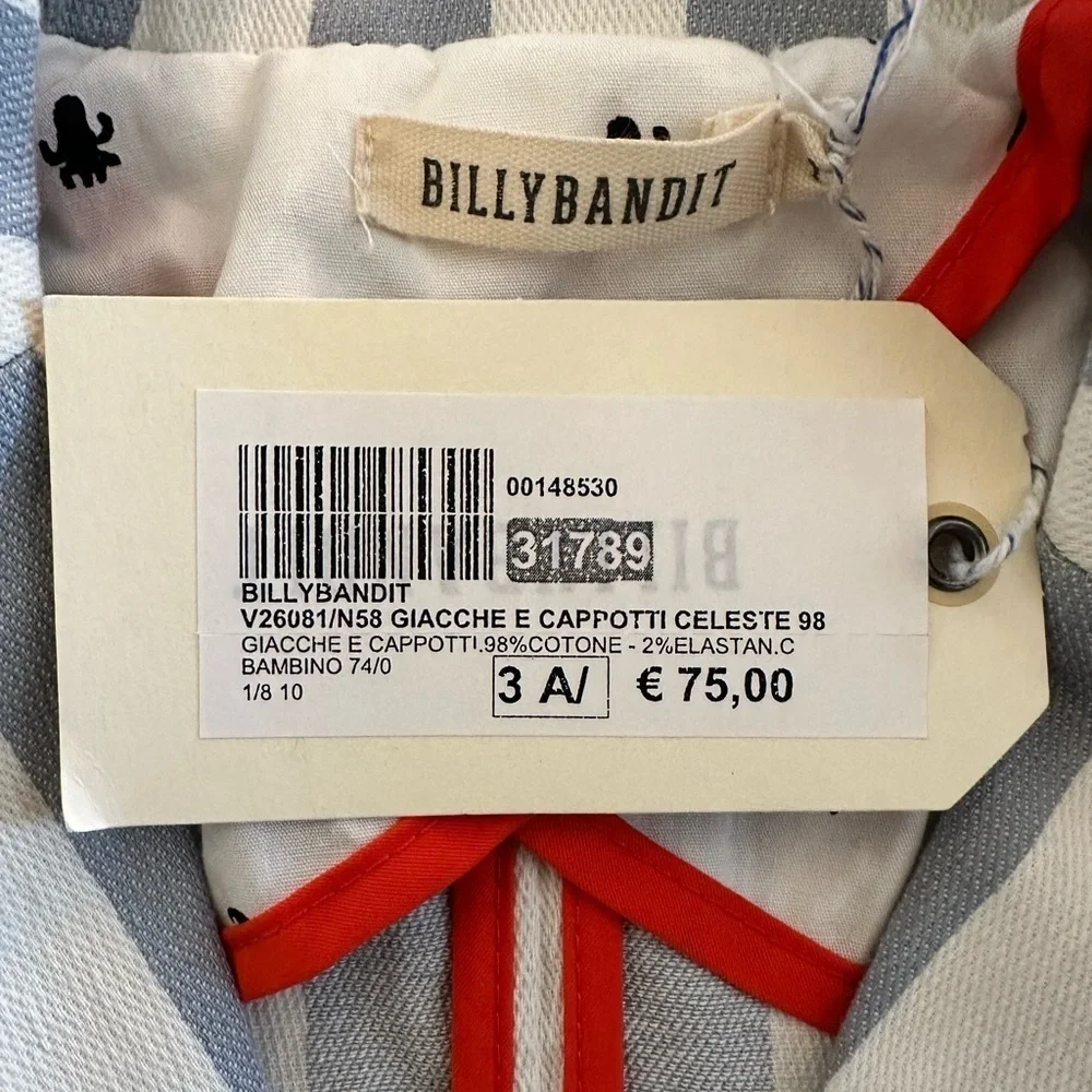 BillyBandit | Striped Cotton Blazer (3T) 🐙